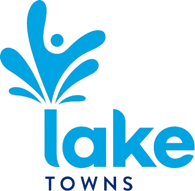 blue logo lake